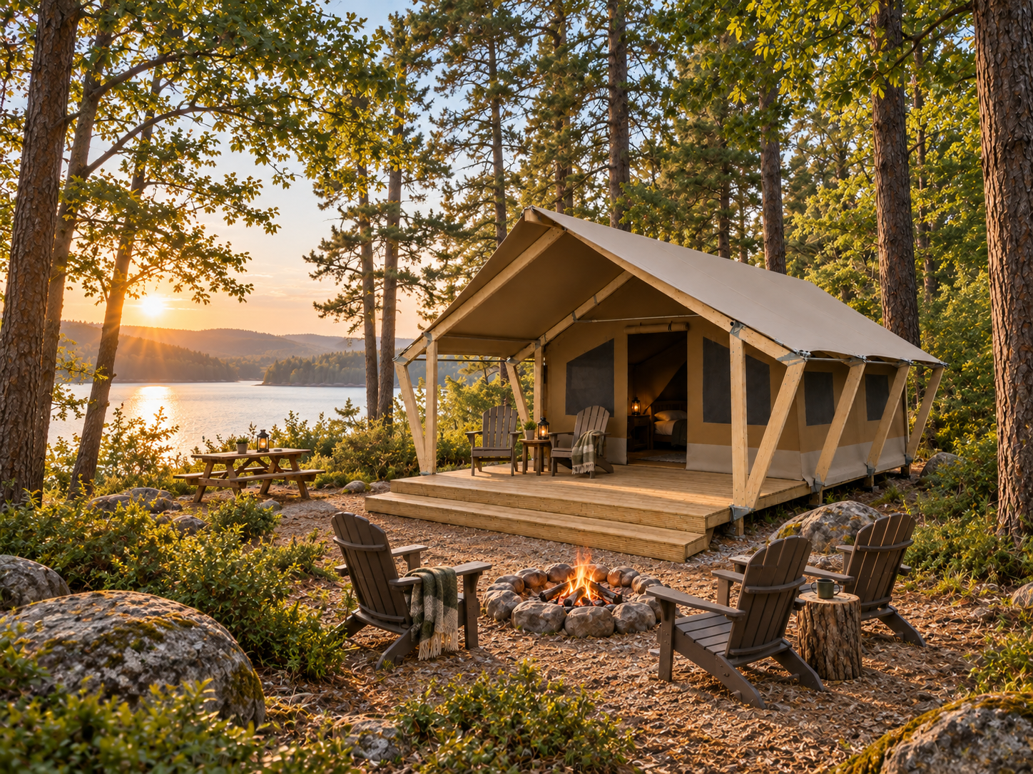 Cascade 27 glamping tent